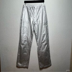 Edit By Nine Silver Wide Straight Leg Pants